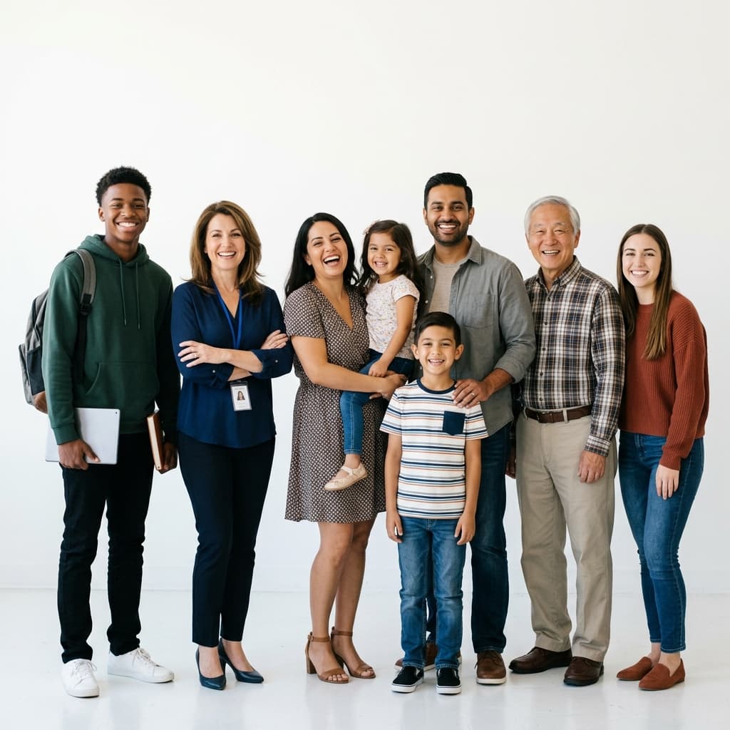 Diverse individuals and families we serve